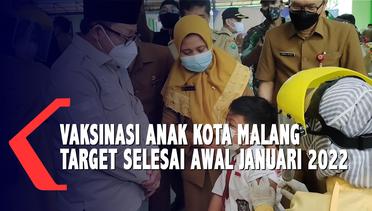 Vaksinasi Anak Kota Malang Target Selesai Awal Januari 2022
