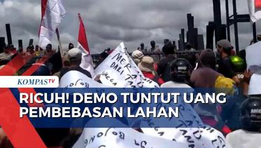 Aksi Demo Warga yang Tuntut Uang Pembebasan Lahan di Depok Berlangsung Ricuh!
