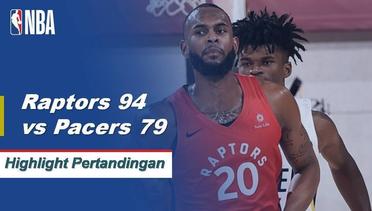 NBA I Cuplikan Pertandingan : Raptors 94 vs Pacers 79 | Summer League 2019