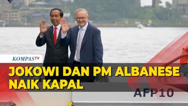 Momen Presiden Jokowi dan PM Anthony Albanese Naik Kapal di Australia