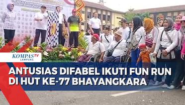 Antusias Penyandang Disabilitas Meriahkan HUT ke-77 Bhayangkara
