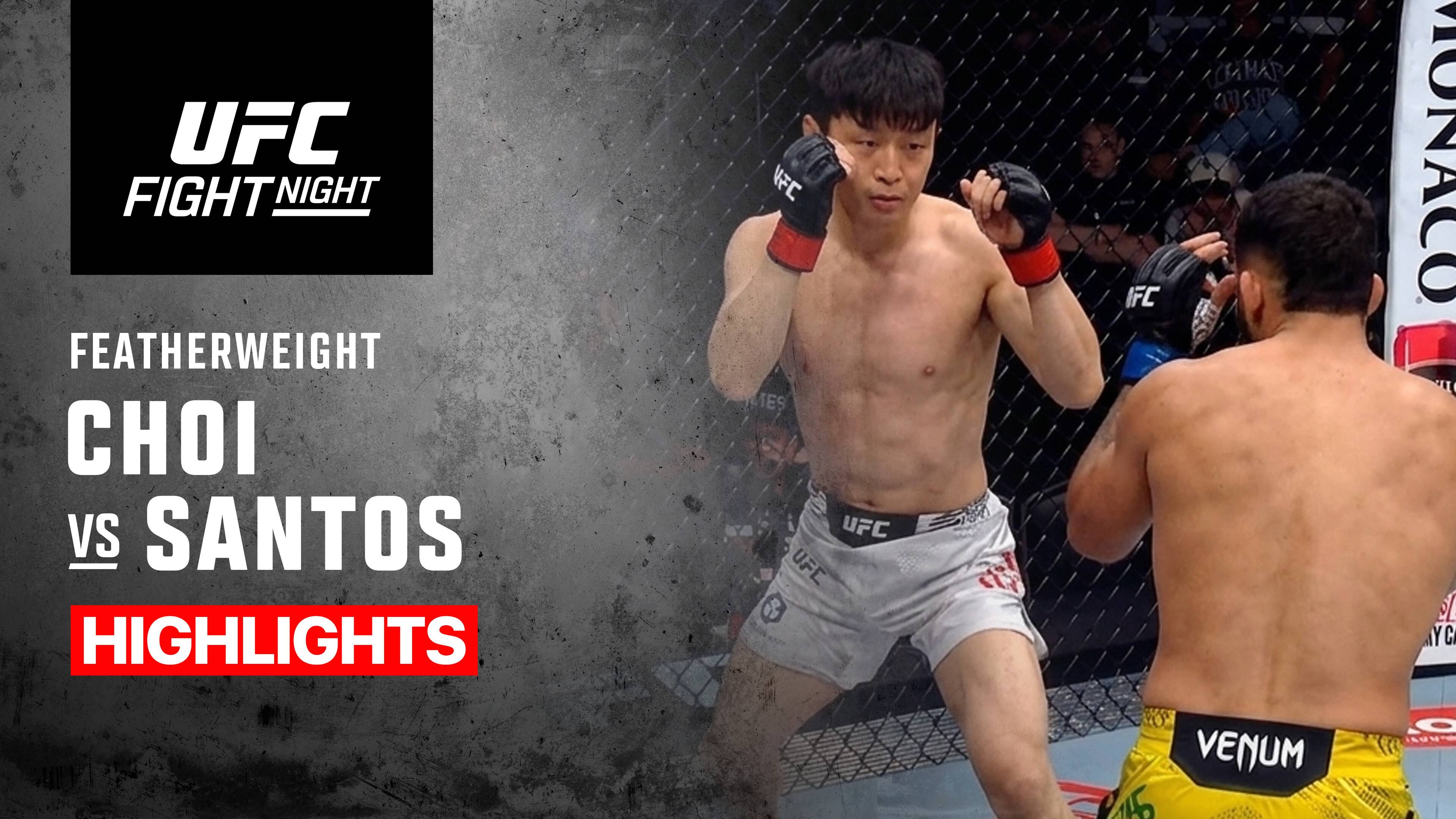 Dooho Choi vs Daniel Santos - Featherweight | UFC Fight Night