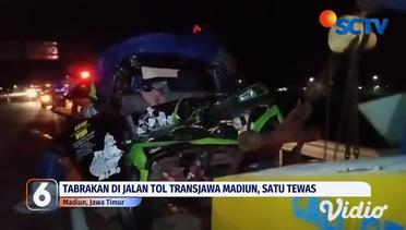 Tabrakan di Jalan Tol Trans Jawa Madiun, Satu Tewas