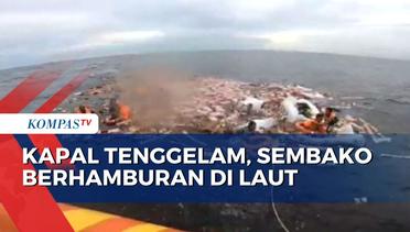 Dihantam Ombak, Kapal Motor Bermuatan Sembako Tenggelam di Perairan Juante Kalbar