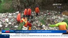 Tumpukan Sampah Di Kali Jambe Dibersihkan