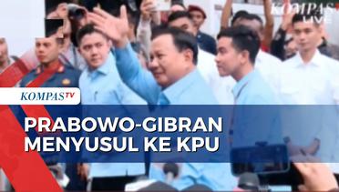 Hadiri Deklarasi Kampanye Damai, Prabowo-Gibran Tiba di KPU