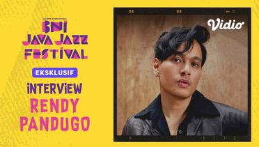 Ekslusive interview with Rendy Pandugo at Java Jazz Festival 2023