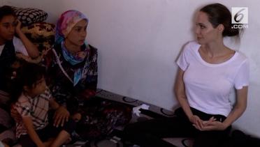 Angelina Jolie Terbang ke Irak untuk Bertemu dengan Pengungsi Syiria