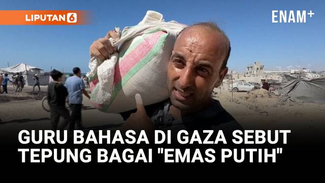 Putus Asa, Guru Bahasa di Gaza Sebut Tepung Bagai "Emas Putih"