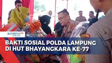 Bakti Sosial Polda Lampung di HUT ke-77 Bhayangkara