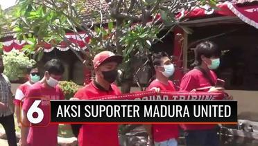 Suporter Madura United Datangi Polres Bangkalan, dan Melakukan Ini Agar Bisa Masuk Stadion | Liputan 6