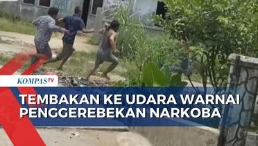 Detik-Detik Penggerebekan Kampung Narkoba di Deli Serdang, Pelaku Kocar-Kacir Berusaha Kabur