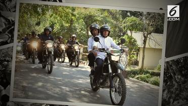 Tinjau Lombok, Jokowi Dibonceng TGB