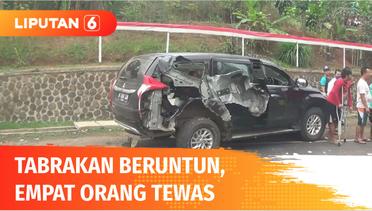 Tabrakan Beruntun di Turunan Sanur Bandung, 4 Orang Dilaporkan Tewas  | Liputan 6