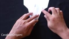 Cara Membuat Origami Pesawat Black Bird SR 71