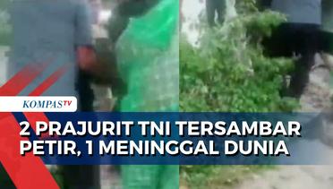 Video Amatir Rekam 2 Prajurit TNI Tergeletak setelah Tersambar Petir di Depan Mabes TNI Cilangkap