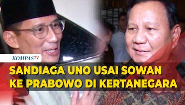 Komentar Singkat Sandiaga Uno usai Sowan ke Prabowo di Kertanegara