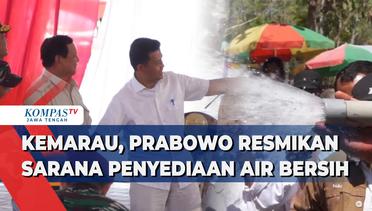 Kemarau, Prabowo Resmikan Sarana Penyediaan Air Bersih