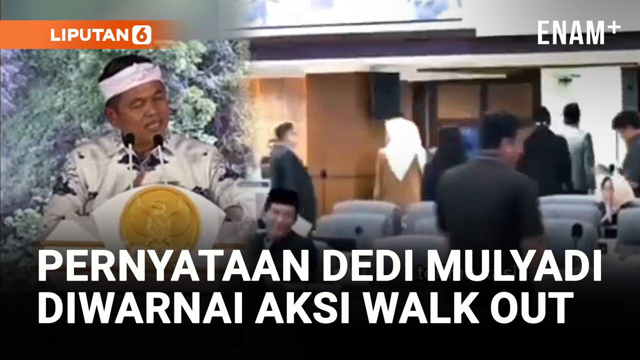 Kecewa dengan Pernyataan Dedi Mulyadi, Fraksi PDIP Walk Out saat Rapat ...