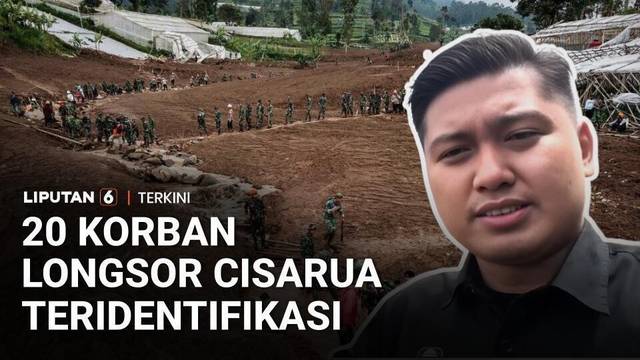 Pencarian Longsor Bandung Barat Dilanjutkan, 20 Jenazah Teridentifikasi | Liputan 6