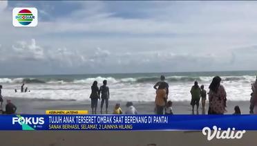 Tujuh Anak Terseret Ombak Saat Berenang Di Pantai