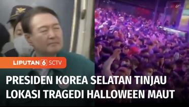 Pesta Halloween di Itaewon Tewaskan Ratusan Orang, Presiden Korea Selatan Tinjau Lokasi | Liputan 6