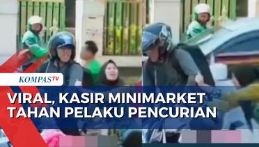 Aksi Kasir Tahan Pelaku Pencurian Minimarket, Namun Warga Hanya Diam Tak Membantu