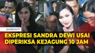 Ekspresi Sandra Dewi Usai Diperiksa Kejagung Selama 10 Jam Kasus Korupsi Timah Harvey Moeis