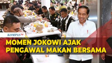 Tiba di Sidoarjo, Presiden Jokowi Ajak Pengawal Makan Bersama