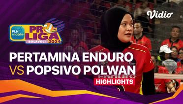 Putri: Jakarta Pertamina Enduro vs Jakarta Popsivo Polwan - Highlights | PLN Mobile Proliga 2024