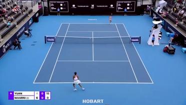 Semifinal: Emma Navarro vs Yue Yuan - Highlights | WTA Hobart International 2024