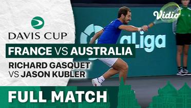 Full Match | Grup C: France vs Australia | Richard Gasquet vs Jason Kubler | Davis Cup 2022