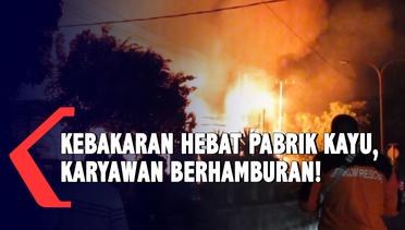 Kebakaran Pabrik Kayu Pasuruan, Gardu Listrik Ikut Dilalap Api