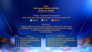 Nominasi Aktor dan Aktris Utama Paling Ngetop SCTV Awards 2020