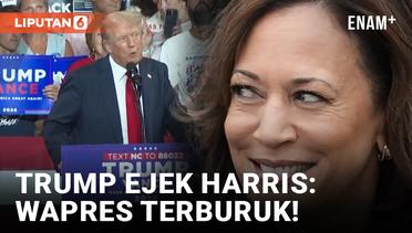 Donald Trump Sebut Kamala Harris Wakil Presiden AS Terburuk Sepanjang Masa