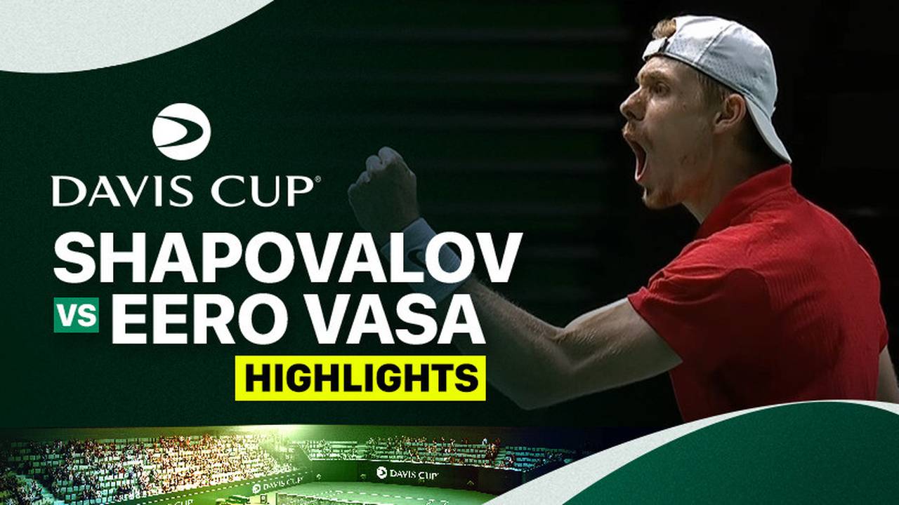 Denis Shapovalov (CAN) vs Eero Vasa (FIN) Highlights Davis Cup