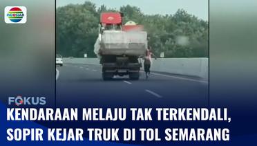 Kendaraan Melaju Tak Terkendali, Sopir Kejar Truk di Ruas Tol Semarang-Batang | Fokus