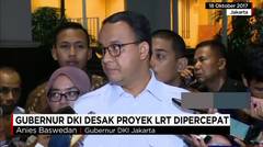Gubernur DKI Jakarta Anies Baswedan menginstruksikan pembangunan proyek transportasi di Jakarta dipe