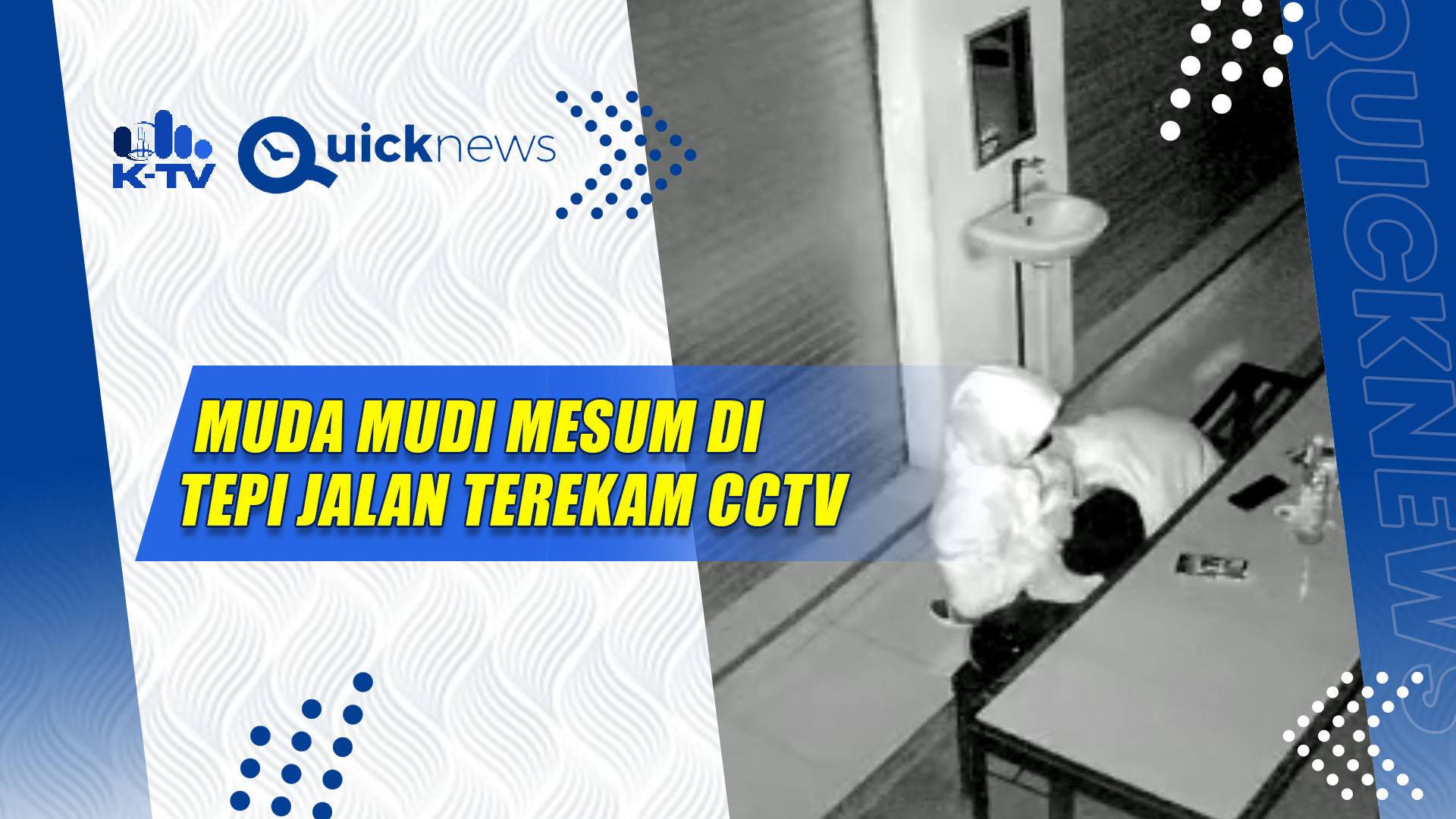 Muda Mudi Mesum di Tepi Jalan Raya Sumenep Terekam CCTV, Ini Cuplikan  Selengkapnya