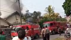 Kebakaran menimpa gudang masjid dan aula kantor desa gondangan jogonalan