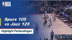 NBA I Cuplikan Pertandingan : Spurs 105 vs Jazz 125