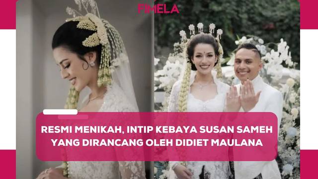 Susan Sameh Resmi Menikah, Pancarkan Pesona Pengantin Sunda dengan Kebaya Rancangan Didiet Maulana