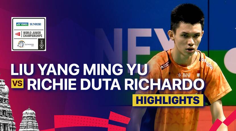 Liu Yang Ming Yu (CHN) vs Richie Duta Richardo (INA) - Men's Singles Semifinal | YONEX SUNRISE BWF World Junior Championships 2025