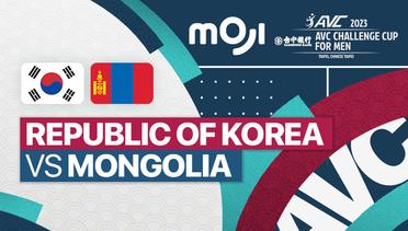 Full Match | Republic of Korea vs Mongolia | AVC Challenge Cup for Men 2023