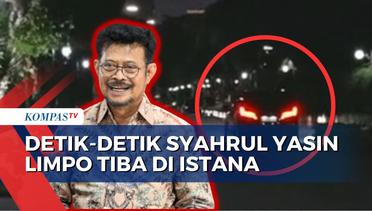 Detik-Detik Kendaraan Syahrul Yasin Limpo  Tiba di Istana untuk Temui Jokowi