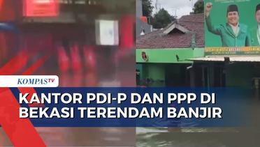Kantor DPC PDI-P dan PPP Kota Bekasi Terendam Banjir Hingga 1,5 Meter!