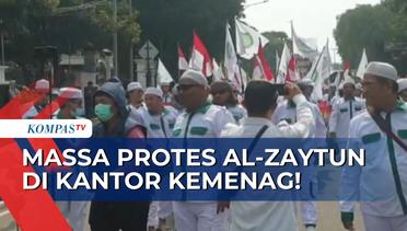 Massa Gelar Aksi Protes Terkait Polemik Al-Zaytun di Depan Kantor Kementerian Agama!