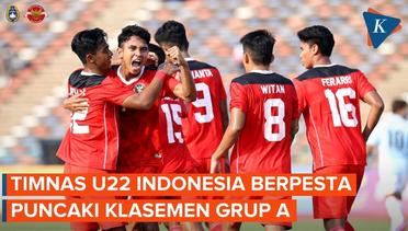 Hasil Timnas U22 Indonesia Vs Myanmar 5-0: Garuda Muda Suci dan Puncaki Klasemen Grup A