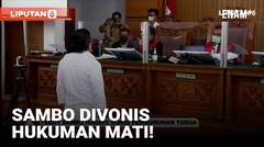 Momen Pembacaan Vonis Hukum Mati Ferdy Sambo