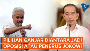 Jawaban Singkat Ganjar Ditanya soal Oposisi atau Penerus Jokowi